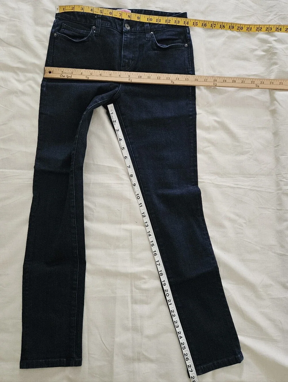 Kate Spade Dark Wash Skinny Jeans Size 26 Stretch Mid Rise Designer Denim